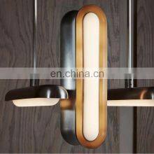 Modern Industrial Brass Metal Glass Transparent Lampshade Pendant Light Living Room Hotel Ceiling Home Decoration Lighting thumbnail-3