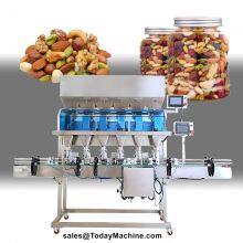 Automatic Gummy Candy Dry Food Weight Bottle Can Jar Filling Packing Machine