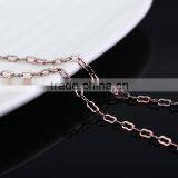 Coffee Gold Plated Decorative Long Chain Link Chain Jewelry Chain Necklace thumbnail-3
