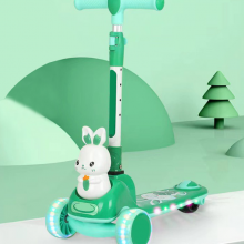 One Click Folding Scooter for Boys and Girls Aged 2-8 Years Old. Three in One Scooter With Thickened Pedals for Children（Wechat:13510231336） thumbnail-1