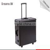 Promotional High Quality Aluminum Makeup Trolley Case With Lights and Mirror Inside thumbnail-3