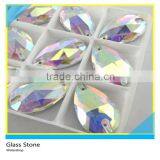 Sew on Octagon AB Crystal Glass Stone Pointface 2 Holes for Clothes Decoration thumbnail-6