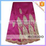Mitaloo 2015 New Coming New Design Embroidery Lace Nigeria Wedding Lace Fabirc MGP1010 thumbnail-3