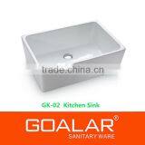 GK-02 Hot sale ceramic bathroom sinks square bowl