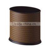 Faux Leather Trash Can thumbnail-2