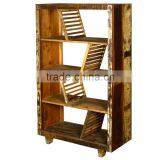 2016 Popular Book Case in Reclaimed Wood, New design Rustic finish Book Case