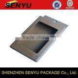 Fancy Custom Storage Box Packaging With PVC Clear Window, Grey Phone Case Packaging Box