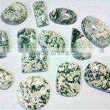 Tree Agate With Quartz Gemstone Cabochons : Agate