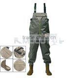 CHN-81250N High Quality Fishing Wader Suit Brown Color High Chest Fishing Boots