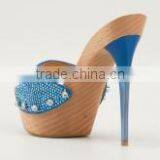 Wholesale Female Wood Soles High Heels thumbnail-5