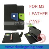 new arrived leather protective cases for the MIUI M3 with wallet and card holders mobile phone accessories
