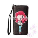 New Model Ladies Purses/Fashion Wholesale Cut Girl With Cat Printing Woman Wallet/Festival Gift thumbnail-2