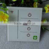 4 gang touch control glass panel