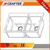 Multiple Thickness Double Bowl R10/R0 Kitchen Overmount Sink thumbnail-3