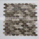 Mixed Wood Grain Marble Mosaic Floor Tile thumbnail-1