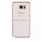Wholesale Luxury Ultra Thin Transparent Soft Chrome Electroplating TPU Case for Samsung Galaxy Note 5 thumbnail-4
