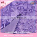 3D Embossing Purple Flower 100% Polyester Knitted Velboa/velvet Fabric for Toy Fabric Quality Choice thumbnail-2