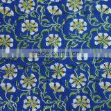 Square 150 x 150 Cms Chakri Blue Hand Block Printed Tablecloth thumbnail-2