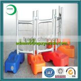 All Ral colors plastic concrete block for construction fencing