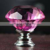 factory direct sales crystal glass fancy furniture door knob Wardrobe Knob