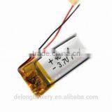 Lithium Polymer Battery 401124 With 3.7V and 70mAh Capacity