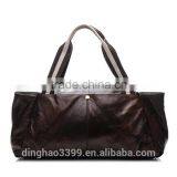 China Customized Brown Travel Bag Vintage Waterproof PU Travel Bag thumbnail-1
