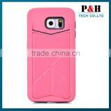 Hot Sale pu Leather Compatible Brand Wallet Case for Samsung s6 thumbnail-1