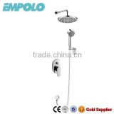 Polished Surface Brass Hidden Rain Shower Set with Hand Shower 11 4701