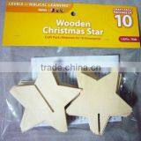 Wooden Christmas Ornament Star Set