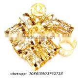 Dread Lock Dreadlocks Braiding Beads Golden Metal Cuffs Hair Accessories Decoration Filigree Tube 8mm 10pcs Pack Quality Choice thumbnail-1