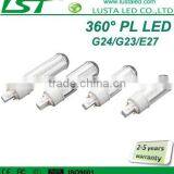 360 Degree LED Bulb AC85-265V G23 LED Bulb 6W 8W 11W 13W LED PL Lamp SMD 2835 G24 E27 G23 LED PL Lamp thumbnail-1