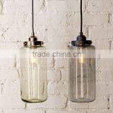 11.24-10 Antique Glass Jar Tall Glass Jar Pendant Softly Glowing, Industrial-chic Pendant Light Glow Over Tables