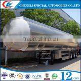China 40tons 3 Axle 50CBM Aluminium Alloy Fuel Tank Trailer for Sale thumbnail-1