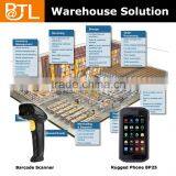 Warehouse Management System Solution, BATL BP25 ip67 rugged nfc phone witn barcode scanner