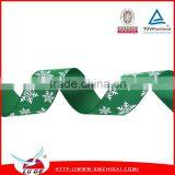 Christmas Snowflake Printed Satin Ribbon, DIY Handmade Materials for Sale thumbnail-5