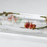 RORO Enrichment gold fish enamel crystal glass fruit holder candy plate