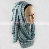 Hot Sale Cotton Stripe Scarf Muslim Hijab