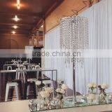 Crystal Chandelier/ Candelabra, Crystal Lamp, Silver Candelabra, Wedding Candelabra, Wedding Centerpiece thumbnail-1