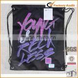 Screen Print Drawstring Promotion Shopping Bags