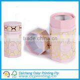 Foldable Round Shape Red Paper Tube Box Paper Tea Box Tea Paper Box