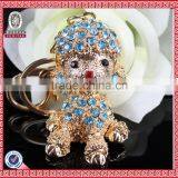 High Quality Cheap Custom Rhinestone Dog Keychain thumbnail-1