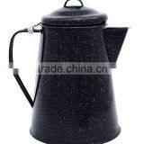 GRS Logo Printed Black Enamel Coffee Boiler thumbnail-1