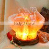 Himalayan Rock Salt Bowl Lamp thumbnail-1