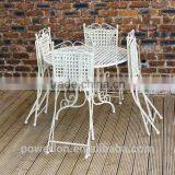 4 Seat Table Set Wrought Iron Outdoor Furniture thumbnail-4