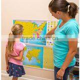 Set of World and US Travel Tracker Maps Scratch Off Places You Visit thumbnail-5