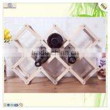 Handmade Antique Color Wood Bottle Wine Stand thumbnail-2