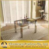 Black Extendable Glass Dining Table 918# thumbnail-5