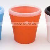 Cylinder Self Watering Planter Office Flower Pot thumbnail-1