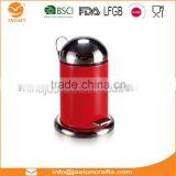 20 Litre Red Glossy Metallic Pedal Bin With Inner Bucket Recycle Garbage Can Trash Waste Eco Kitchen Dustbin thumbnail-4