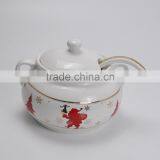 High Quality Ceramic Stockpot With Gold Decal or Customized Printing, thumbnail-1